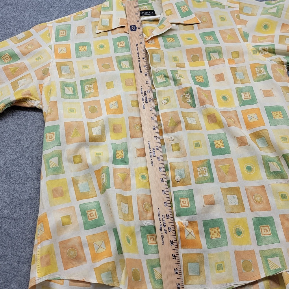 Roberto Classico Made In Italy Short Sleeve  Large Camp Shirt Cabana Resort - Picture 14 of 16